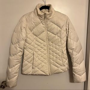 Eddie Bauer White Puffer Coat